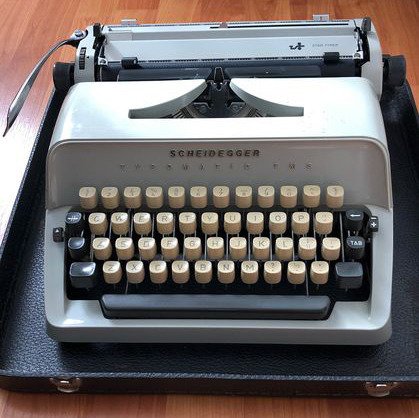 Scheidegger Typomatic TMS Star Typer (Adler International 2000) - Vintage skrivemaskine - Tyskland, 1970'erne - metal og plast