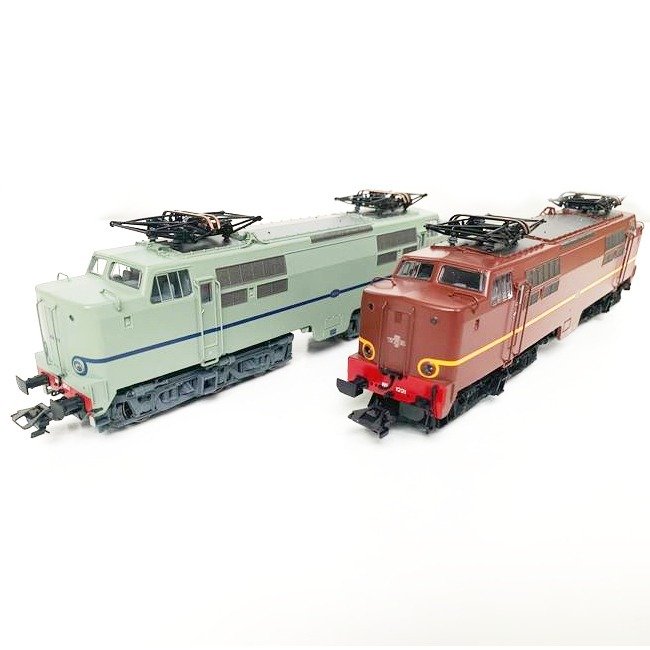Märklin H0 – 37123 – Elektrische locomotief – Serie 1200 Set met 2 Locomotieven – NS