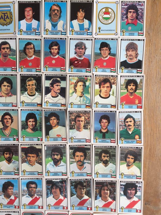 Panini – World Cup Argentina 78 – 86 original different loose stickers – 1978
