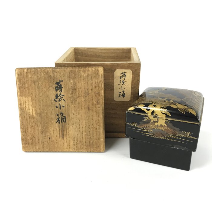 Makie kobako莳絵小箱（小makie盒） - 漆木- 日本- Early 20th century - Catawiki