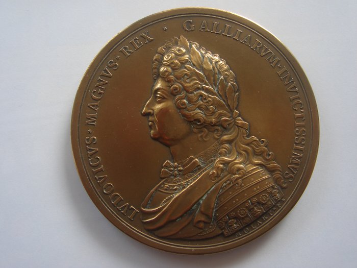 Frankrike - Louis XIV - Médaille "Château de Versailles" 1687 par Molart - Brons