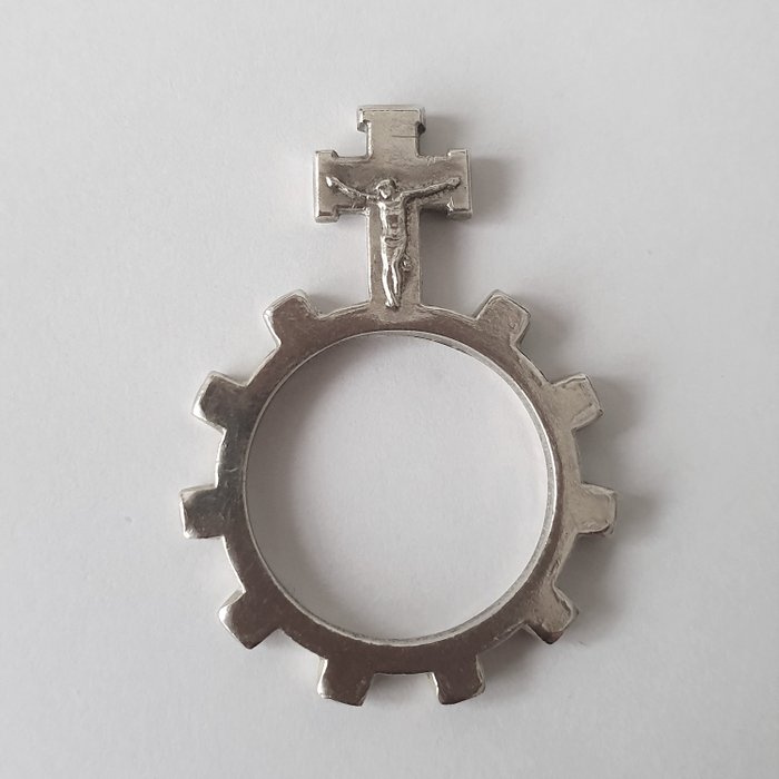 Anello di preghiera / anello del rosario d'argento - Argento
