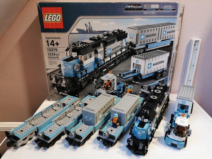 LEGO - Creator - 10219 - MAERSK trein en 2 MOC wagons