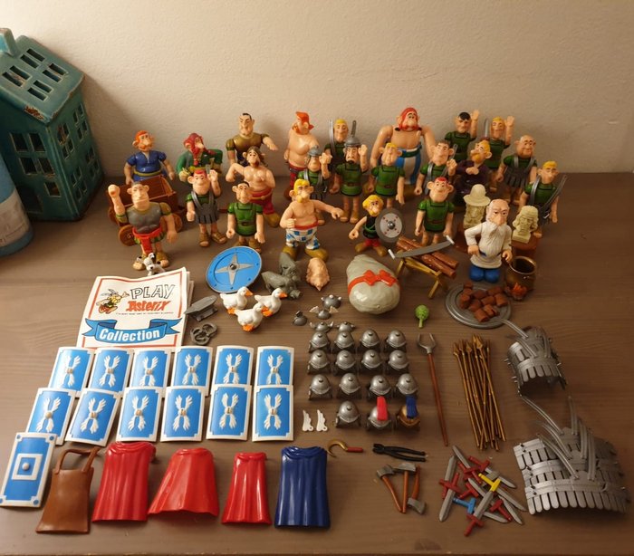 Play Asterix - Play Asterix - Stor samling av '' Spela Asterix '' och Obelix Lot med 23 figurer, 7 djur, 2 statyer med mycket
