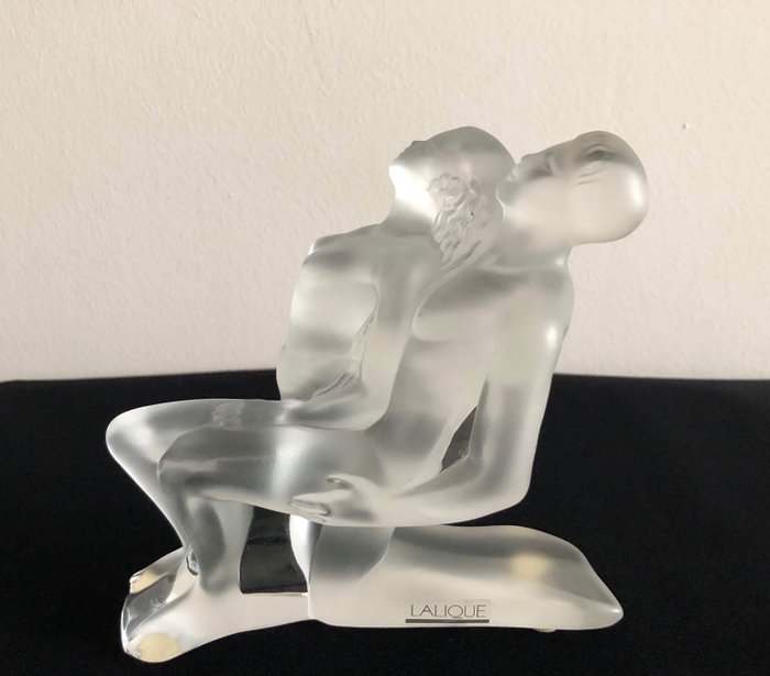 Lalique - Escultura pareja de bailarines - Cristal