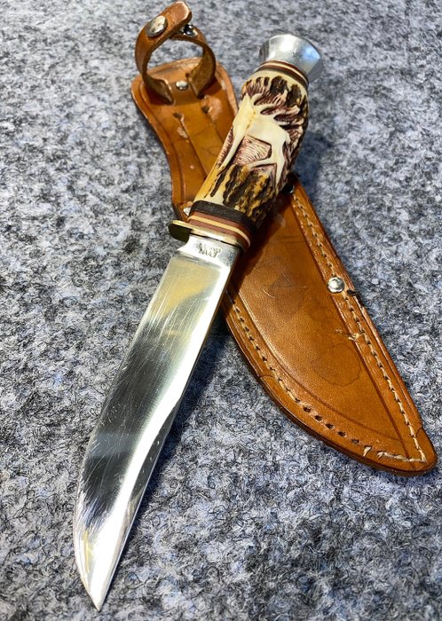 Alemania - Fine German Knife PAX SOLINGEN - 1960s-70s - Hunting - Cuchillo