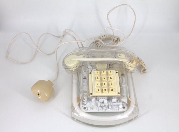 Manuneon Ltd - Roxanne - Téléphone fixe au néon, années 80