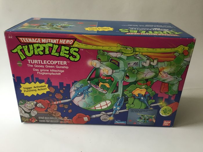 Teenager Mutant Ninja Turtles - Helicóptero de tortuga Playmates Toys USA - 1980-1989 - EE. UU.