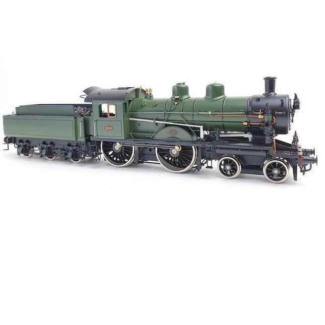 Philotrain H0 - 66C - Dampflokomotive mit Tender - NS Serie 2100 (2106) mit Schiffstender - NS