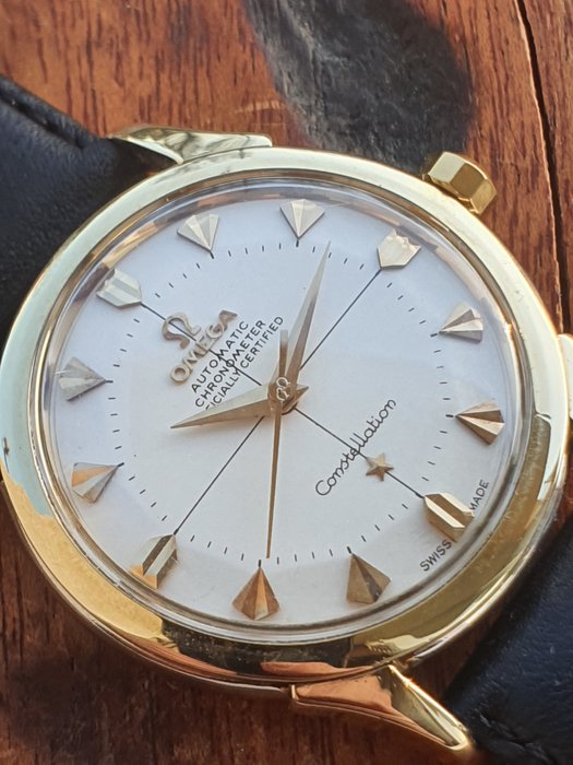 Omega - Constellation - Pie Pan Crosshair - Gold on Steel - cal.505 - 1956 - ref.2852-13SC - Homme - 1950-1959