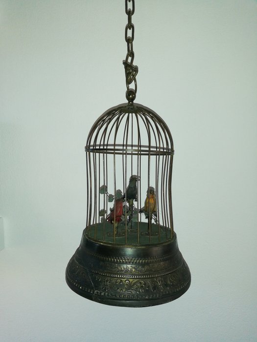 Singing bird automaton, Karl Griesbaum - Sárgaréz - Early 20th century