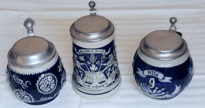 Gerz - Gerzit - Bierkrug- Bierseidel - Bierkrug - Humpen - beer mug (3) - Keramik