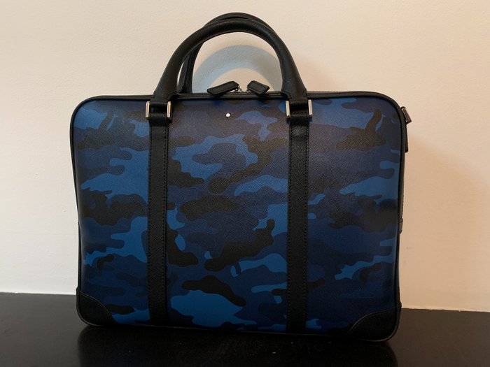 Montblanc - Sartorial Camouflage Blue Document Case Maletín