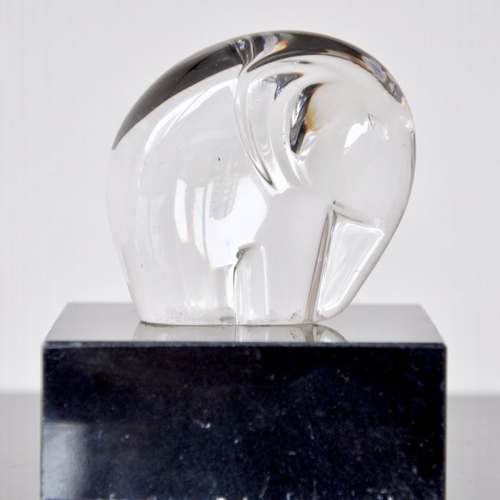 Lucienne Bloch - Leerdam - Glazen object, Olifant - Glas