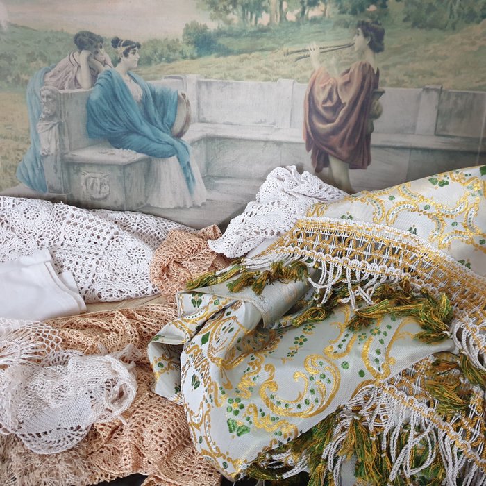 祖母的古代套件16件 (16) - 民间艺术 - 棉 - 19世纪下半叶