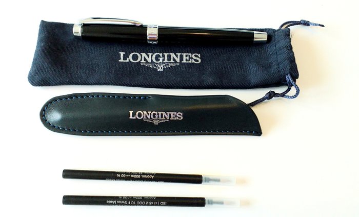 LONGINES - Rollerball Stift - 2 Beutel + 2 Nachfüllungen - KEIN RESERVEPREIS