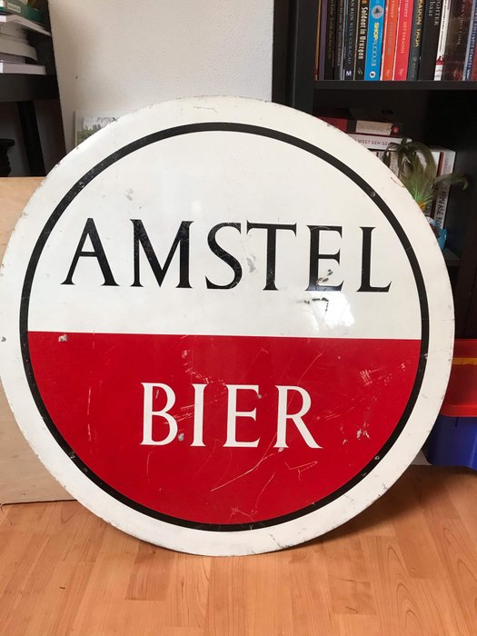 Amstel- Amstel bier – reclamebord- metaal/emaille