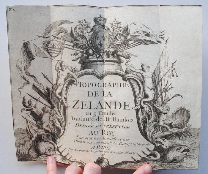 George Louis le Rouge - Topographie De La Zelande en 9 Feuilles - 1748