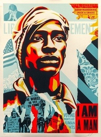 Shepard Fairey (OBEY) (1970) - Voting Rights Are Human Rights