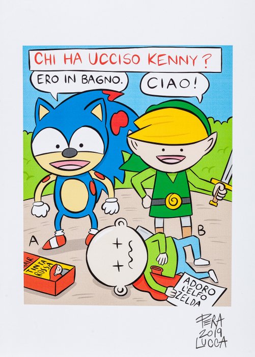 Pera Comics - Illustrazione Originale - "Kenny Games" - tecnica digitale - 20x30cm - Loose page - Other (2019)