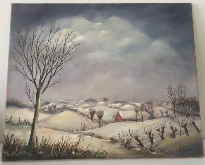L. De Backer (20e eeuw) – Winterlandschap