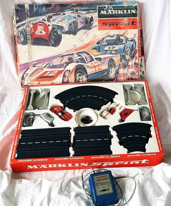 Märklin Sprint 1403 - Racetrack & Porsche biler - 1950-1959 - Tyskland