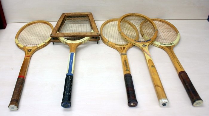 Wilson Professional Vintage Retro Wooden Tennis Racket Slazenger Dunlop 