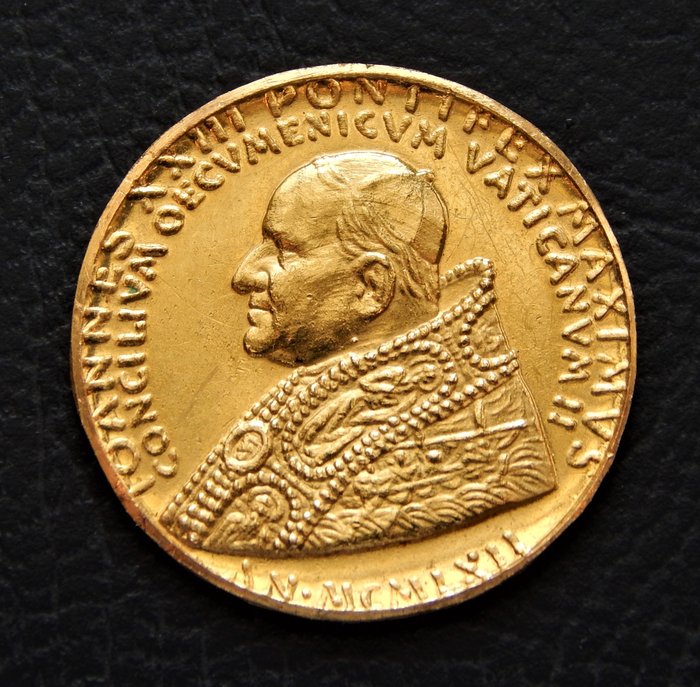 Vaticano - Juan XXIII, 1881-1963 - Medalla Concilio Vaticano II año 1962  - Oro