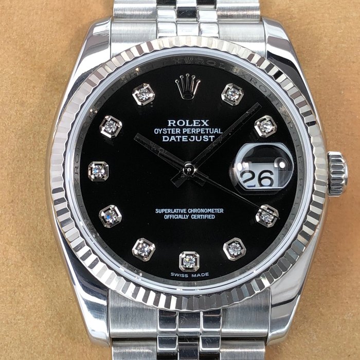 rolex datejust with diamond dial