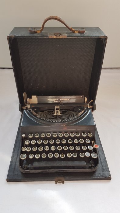 Remington - Portable model 5 - Máquina de escribir, años 30 - Modelo de acero