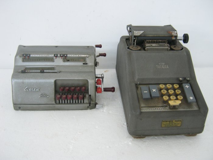 Υπολογιστής Everest Z4 - Ηλεκτρομηχανική αριθμομηχανή Totalia - Σίδερο (χυτό / σφυρήλατο)