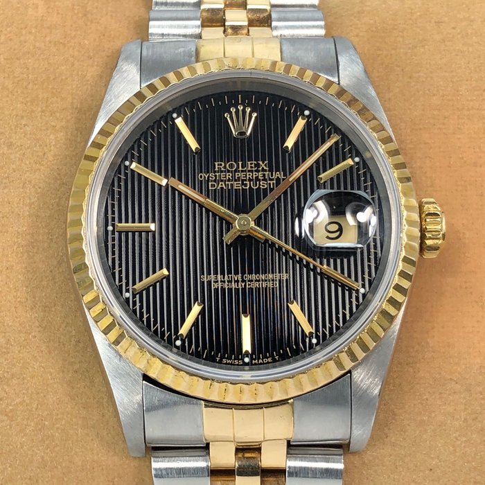 Rolex - Datejust Tapestry Dial - 16233 - Men - 1990-1999 - Catawiki