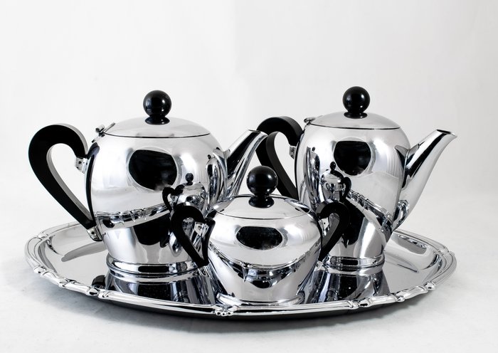 Alessi Alessi Bombe Sugar Bowl designed by Carlo Alessi Vintage Bakelight 