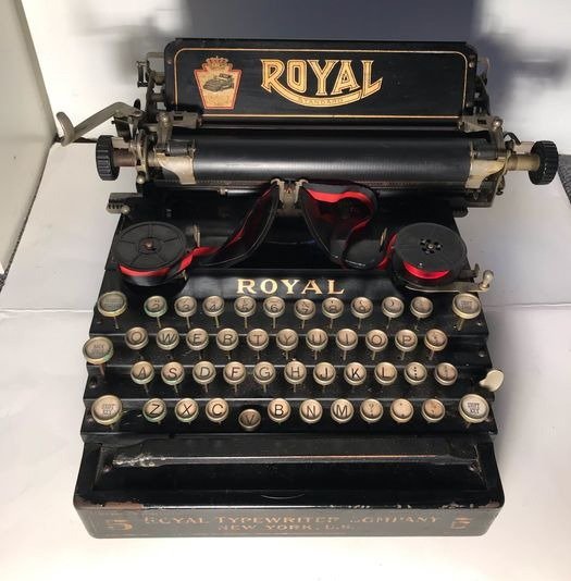 Royal Standard No. 5. - skrivemaskine, 1910'erne - Jern (støbt/smeltet)