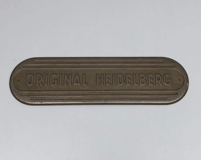 Original Heidelberg - Platte - Metall