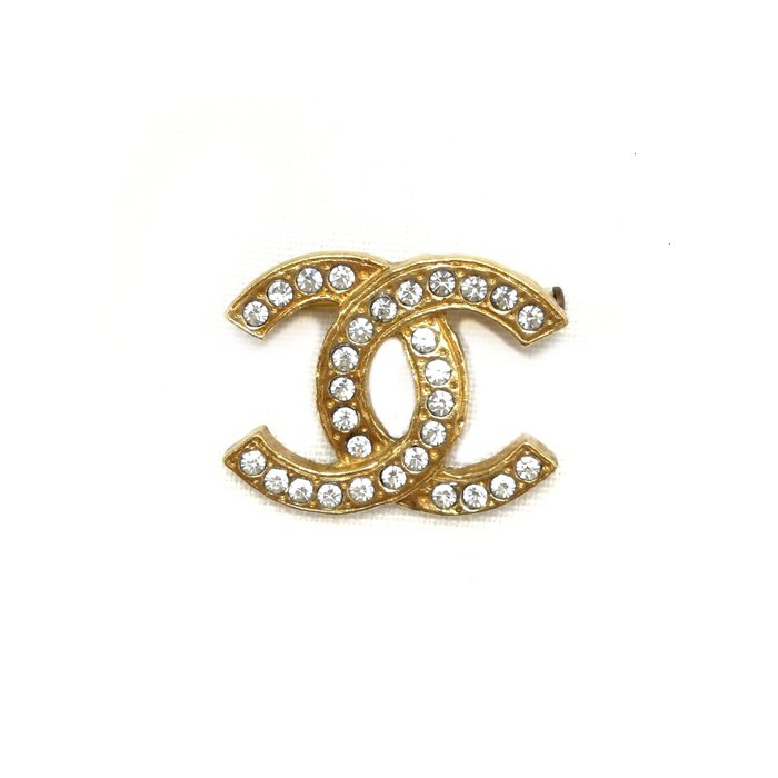 Chanel - double C logo brooch broszka