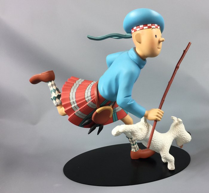 Tintin - Statuette Moulinsart 45971 - Tintin Nostalgie - Le grand écossais (32 cm) - (2007)
