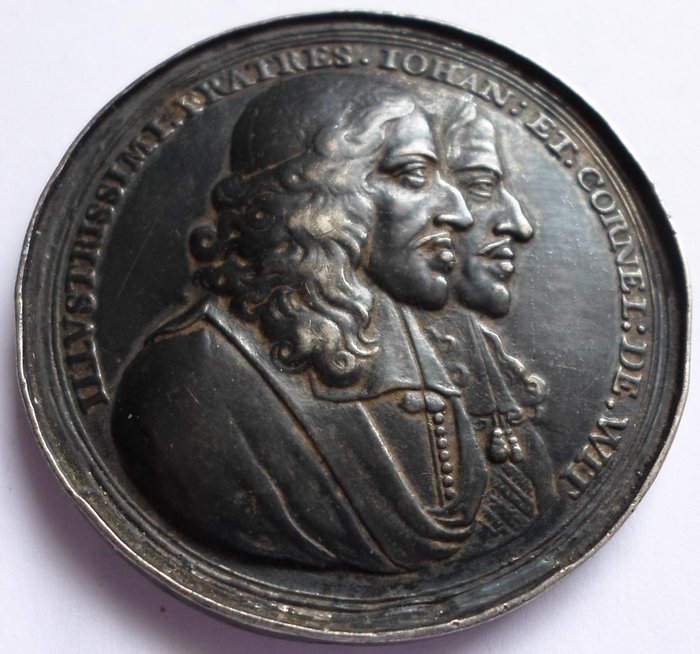 Die Niederlande - 1672: Gebroeders de Witt vermoord. - Silber