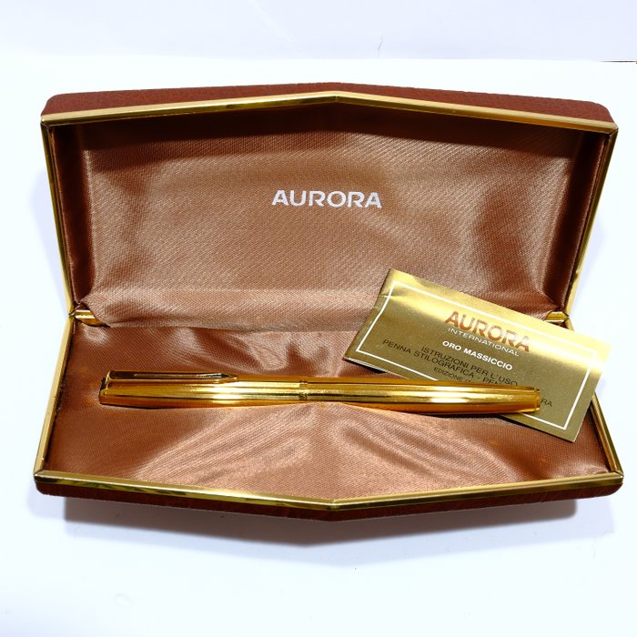 Aurora - Pluma - Modelo raro 98 GL - 333% oro macizo 14kt plumín de oro macizo de 1
