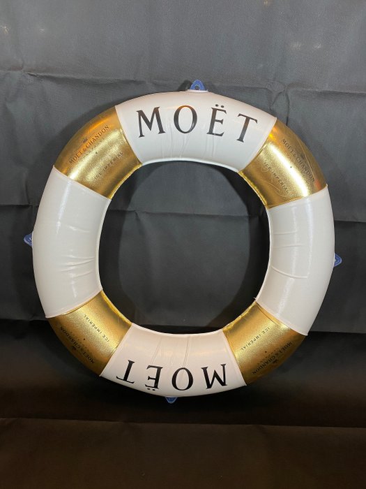 Moët & Chandon Ice Imperial set of 2 pillows and decoration lifebuoy – Champagne – 3 items