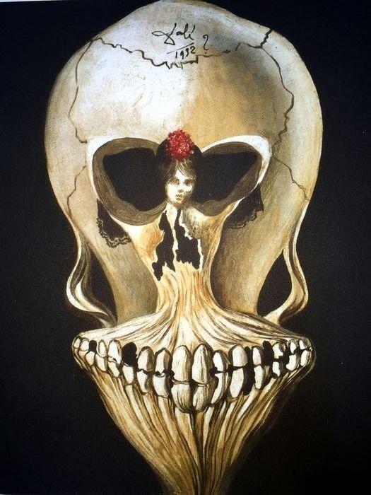 Salvador Dali (after) - Ballerina in a Death's Head