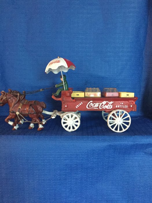 Seltener Vintage Coca Cola Werbewagen (1) - Eisen (Gusseisen/ Schmiedeeisen)