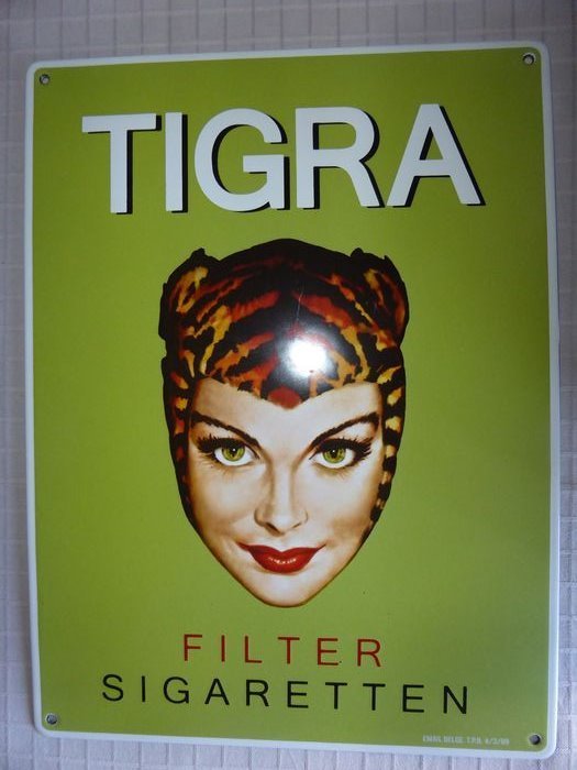 珐琅标志Tigra - 搪瓷