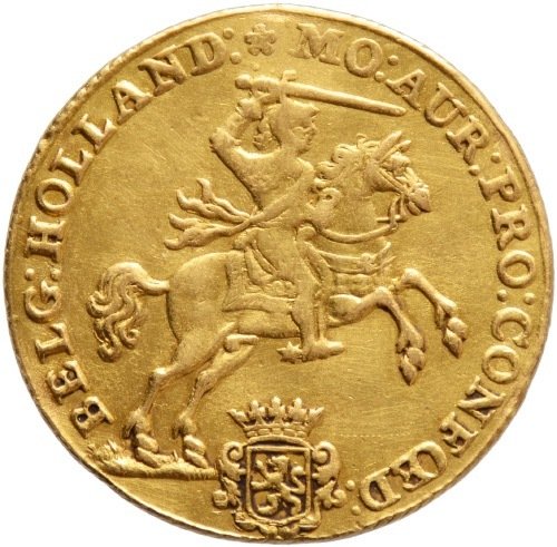 Netherlands - Holland - 14 Gulden of  Gouden rijder 1763 - 金色