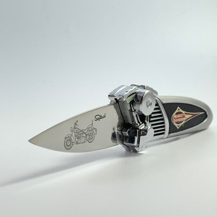 Franklin Mint - Couteau de collection - Harley Davidson - Heritage Softail - Acier (inoxydable), Métal