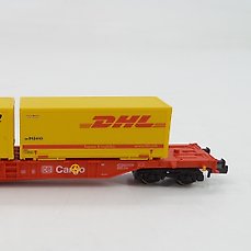 Fleischmann N 86 8250K Containertragwagen DHL Post DB Cargo OVP BM1858