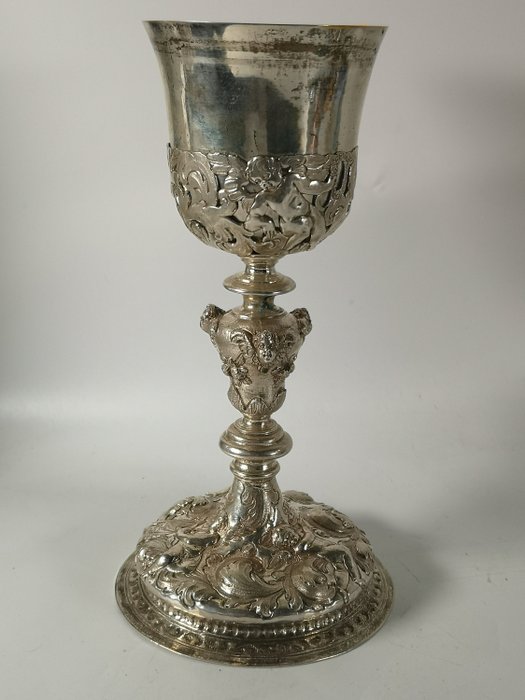 Mass goblet (3) - Baroque style - Silver - 17th century