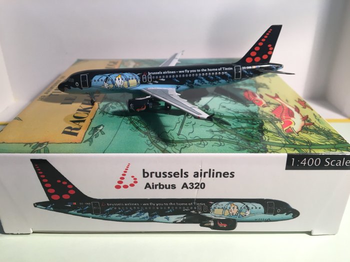 Tintin - Airbus A320 "Rackham" brussels airlines 1:400 - (2016)
