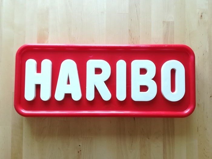 Haribo - Werbeschild - Plastik