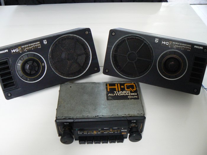 Autoradio Philips - Philips HI-Q 883 + Philips HI-Q 22 EN 8365 speakers - Philips - 1970-1980